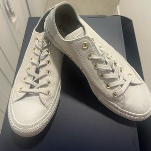 Converse Chucks nubuck leather two toned pale blue.